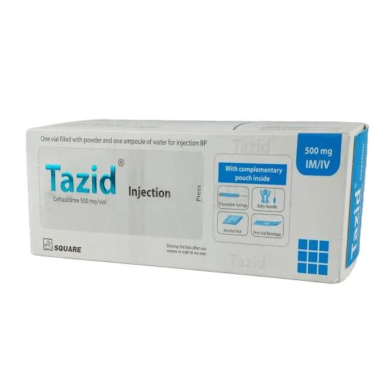 Tazid 500 mg/vial IM/IV Injection