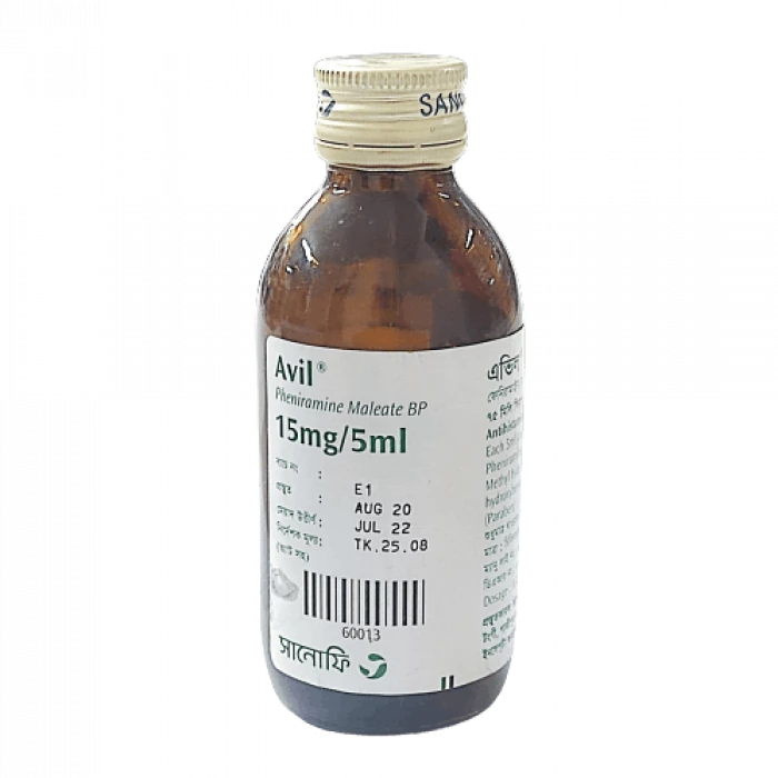 Avil syrup 15 mg/5ml