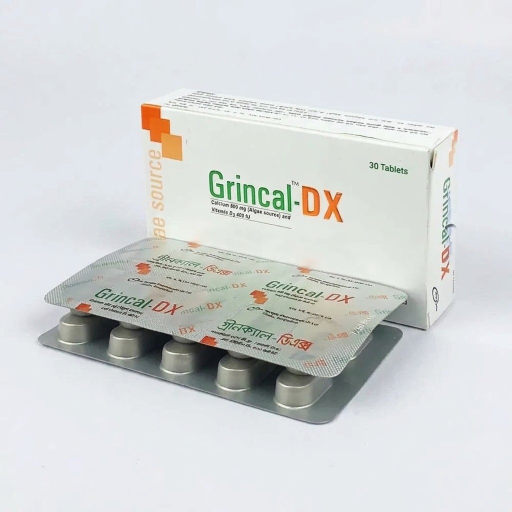 Tab. Grincal DX 600 mg+400 IU